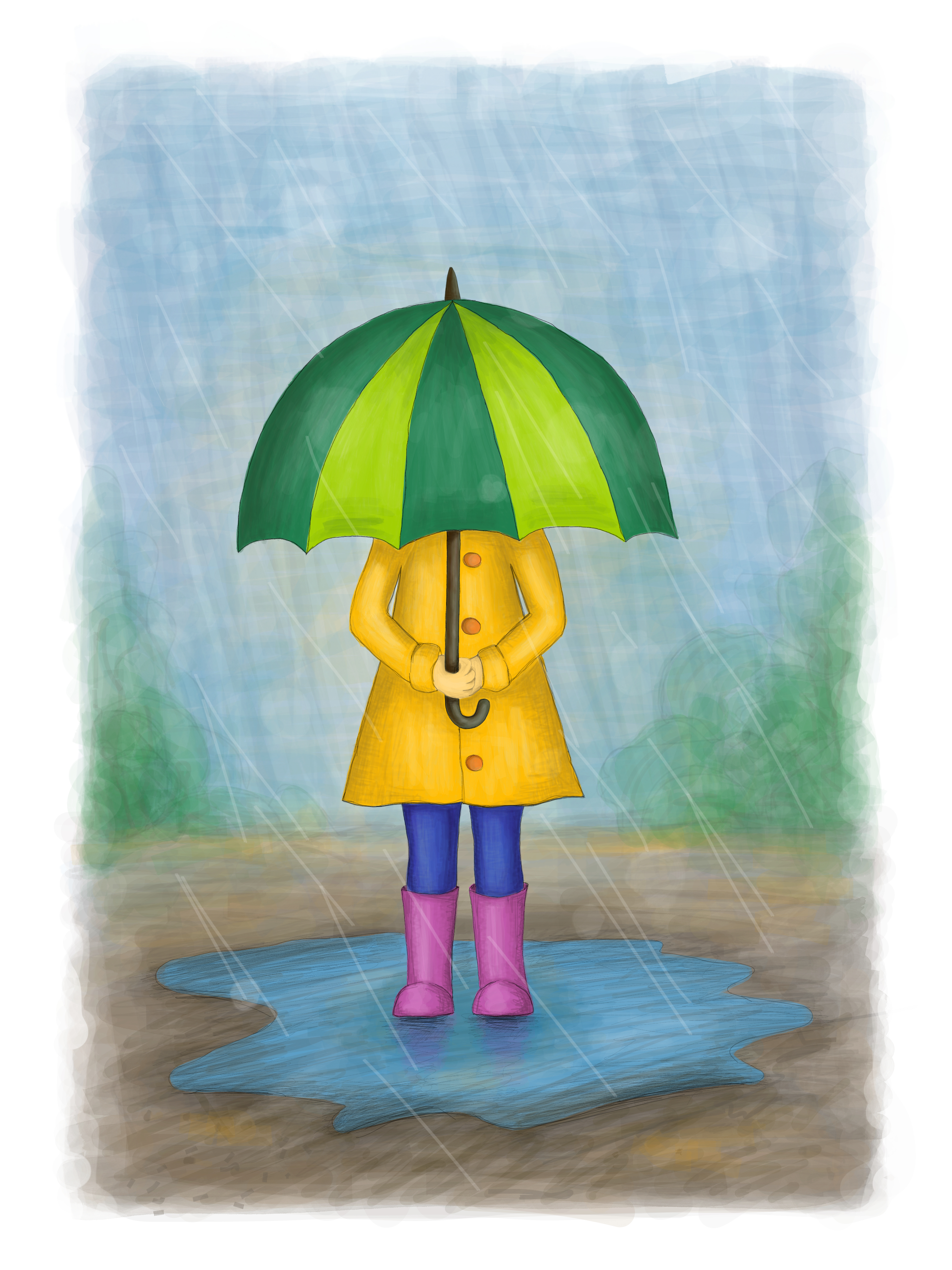 dziewczynka z parasolem